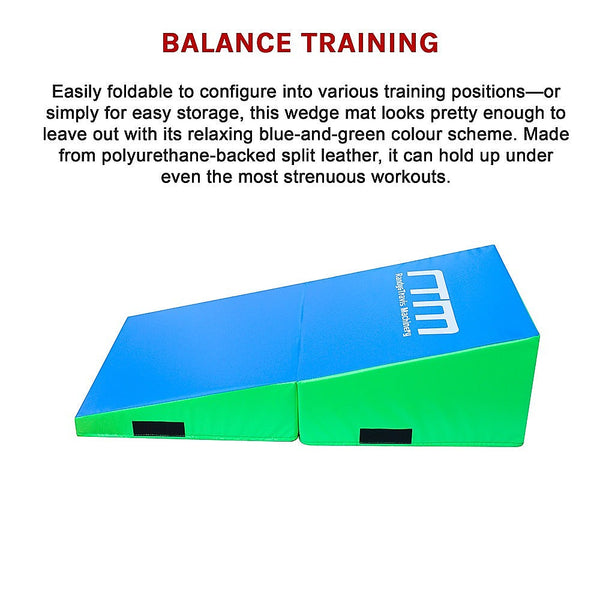 120X60x35cm Foldable Soft Incline Gymnastics Mat Wedge Yoga Balance Training
