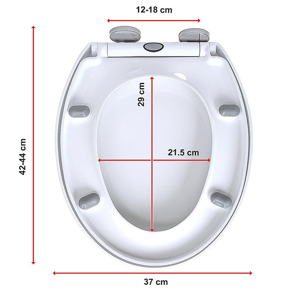 Randy & Travis Machinery Quick Release Soft Close Toilet Seat White Bathroom Heavy Duty Toilet Seats