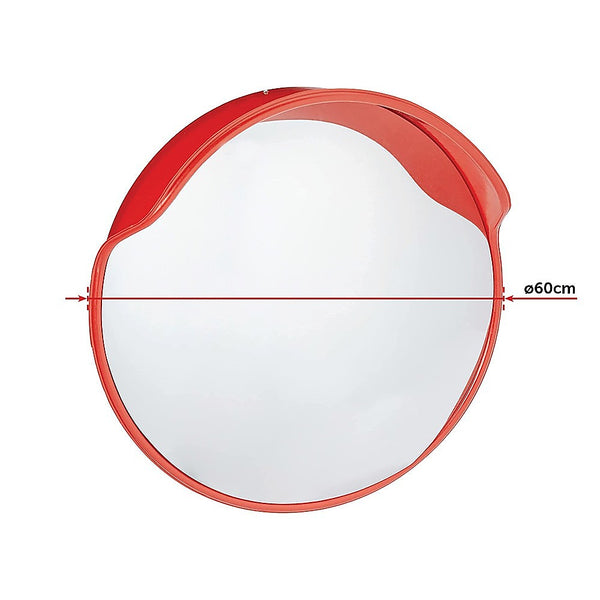 Randy & Travis Machinery 60Cm Round Convex Mirror Blind Spot Safety Traffic Driveway Shop Wide Angle Traffic Mirrors