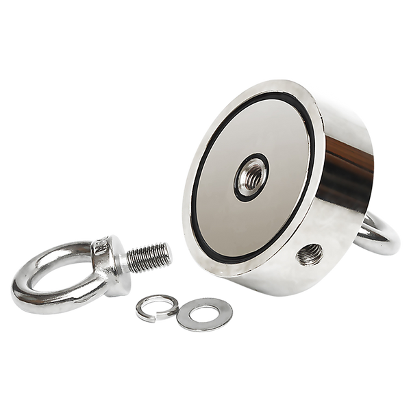 340Kg Salvage Strong Recovery Mag Net Neodymium Hook Treasure Hunt Fishing Lifting Magnets