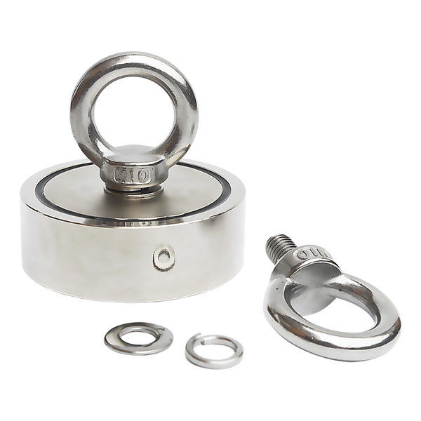 340Kg Salvage Strong Recovery Mag Net Neodymium Hook Treasure Hunt Fishing Lifting Magnets