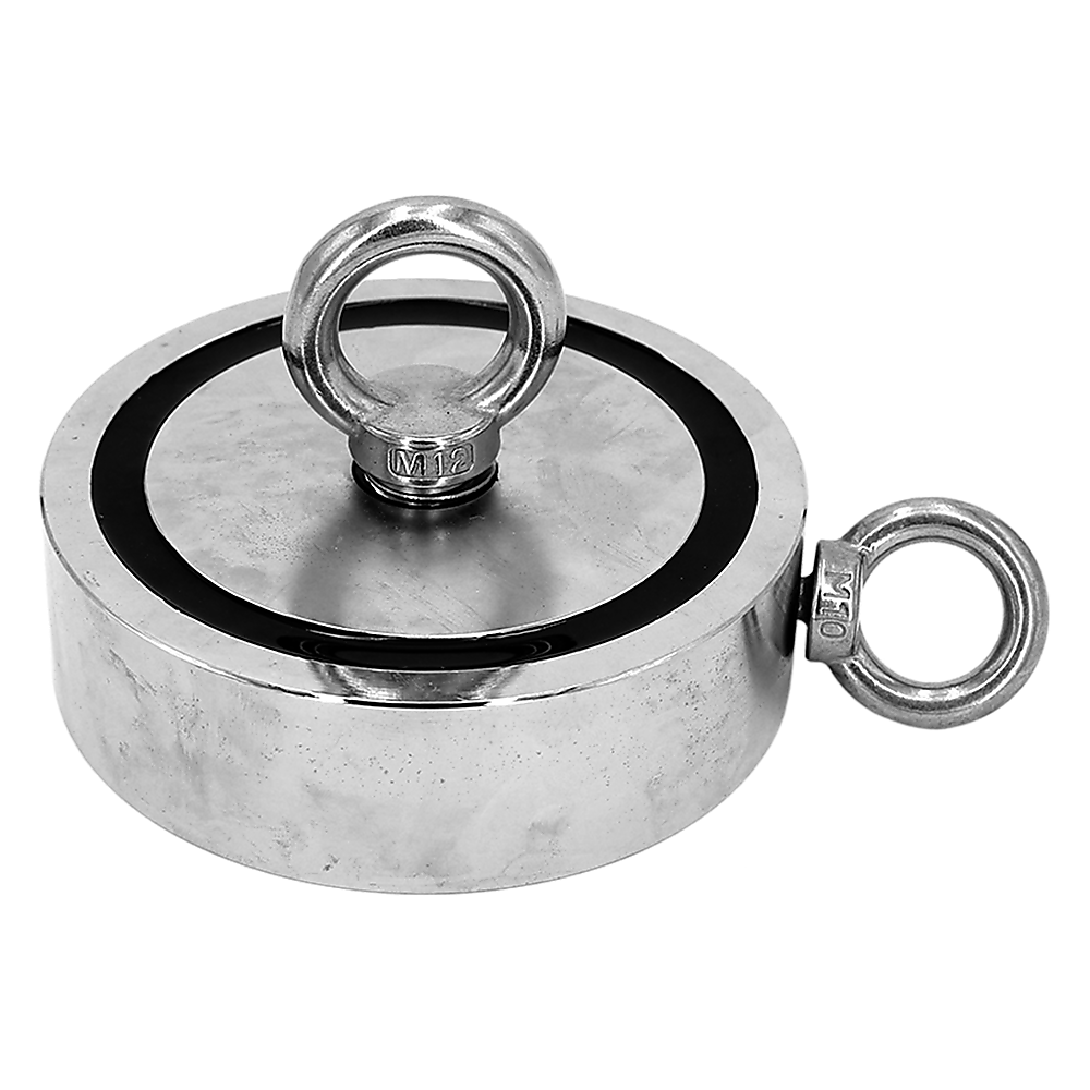 340Kg Salvage Strong Recovery Mag Net Neodymium Hook Treasure Hunt Fishing Lifting Magnets