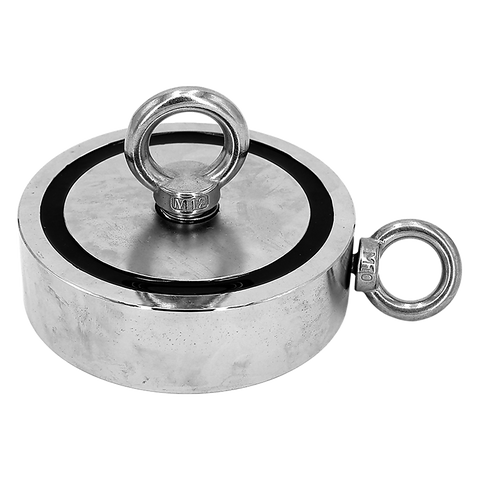 340Kg Salvage Strong Recovery Mag Net Neodymium Hook Treasure Hunt Fishing Lifting Magnets