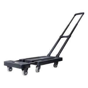 Foldable Hand Flatbed Trolley Cart 6 X 360 Degree Rotating Wheels With Maximum Load 200Kg