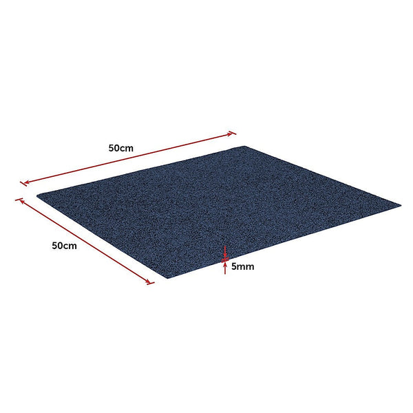 Randy & Travis Machinery 5M2 Box Of Premium Commercial Domestic Office Heavy Use Flooring Blue Carpet Tiles