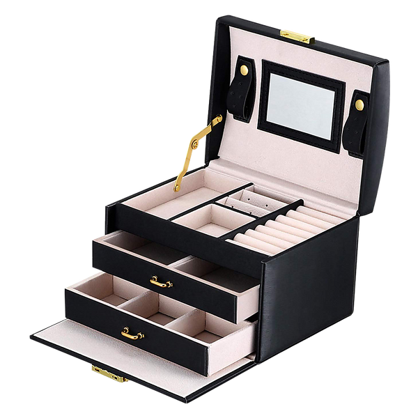 Veile Studios Jewellery Storage Box Girls Rings Necklaces Display Organiser Case Jewellery Boxes