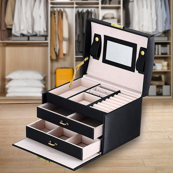 Veile Studios Jewellery Storage Box Girls Rings Necklaces Display Organiser Case Jewellery Boxes