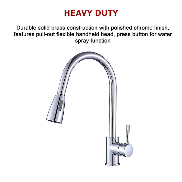 Della Francesca Basin Mixer Pull Down Tap Faucet Kitchen Laundry Bathroom Sink Bathroom Sink Taps