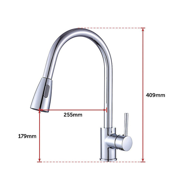 Della Francesca Basin Mixer Pull Down Tap Faucet Kitchen Laundry Bathroom Sink Bathroom Sink Taps