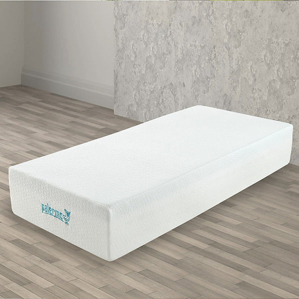 Palermo Single Mattress 30Cm Memory Foam Green Tea Infused Certipur Mattresses