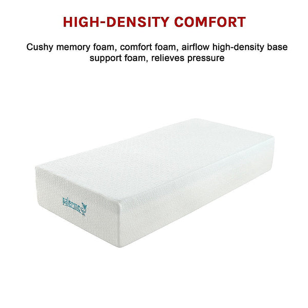 Palermo Single Mattress 30Cm Memory Foam Green Tea Infused Certipur Mattresses