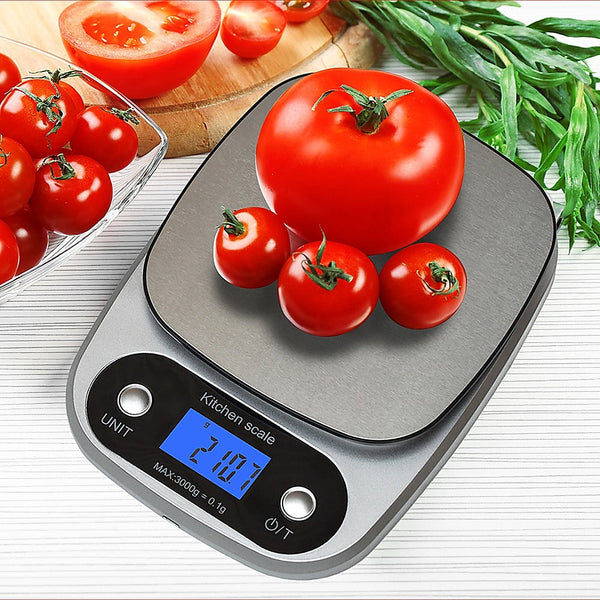 0.1G High Precision Kitchen Scale Rechargable Food Digital 3Kg