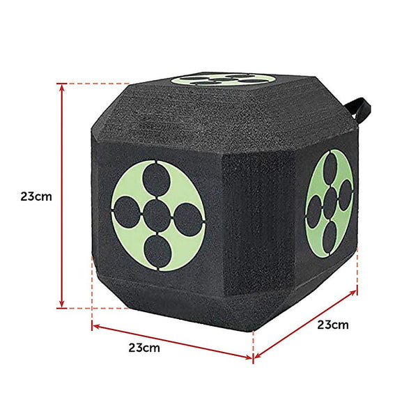 Randy & Travis Machinery Archery 3D Dice Target Cube Reusable 18 Sides 23Cm Self Healing Xpe Foam Archery Targets