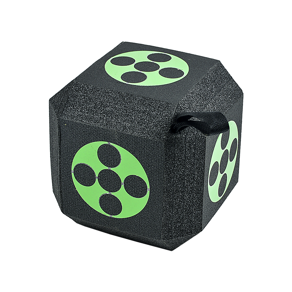 Randy & Travis Machinery Archery 3D Dice Target Cube Reusable 18 Sides 23Cm Self Healing Xpe Foam Archery Targets