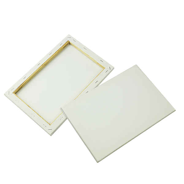 Randy & Travis Machinery 5 Pack Of 20X30cm Artist Blank Canvases Large White Range Oil Acrylic Wood Stretched Canvas