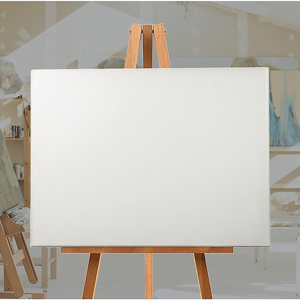 5 Pack Of 50X60cm Artist Blank Stretched Canvas Canvases Large White Range Oil Acrylic Wood