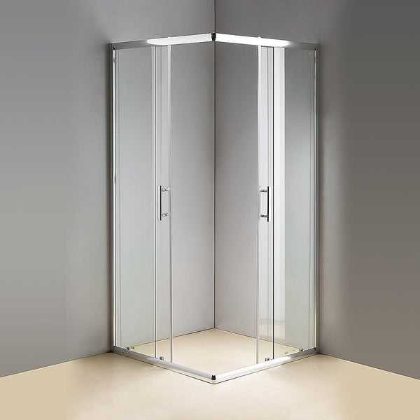 Della Francesca 800 X 900Mm Sliding Door Nano Safety Glass Shower Screen By Shower Enclosures