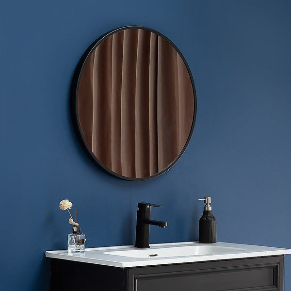 80Cm Round Wall Mirror Bathroom Makeup By Della Francesca