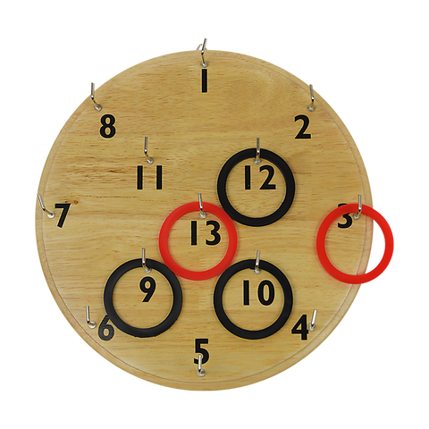 Randy & Travis Machinery Ring Toss Game Family Indoor Outdoor Hoop Party Lawn Games