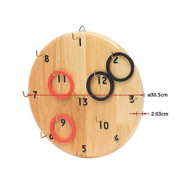 Randy & Travis Machinery Ring Toss Game Family Indoor Outdoor Hoop Party Lawn Games