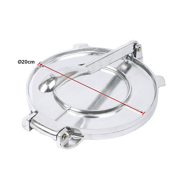 Randy & Travis Machinery 20Cm Premium Tortilla Press Flat Bread Maker Taco Roti Chapati Health Food Pastry Grills & Sandwich Makers