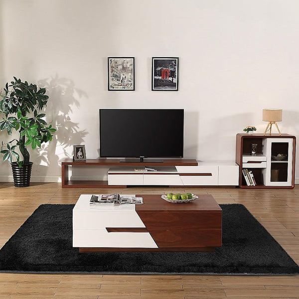 200X140cm Floor Rugs Large Shaggy Area Carpet Bedroom Living Room Mat - Black