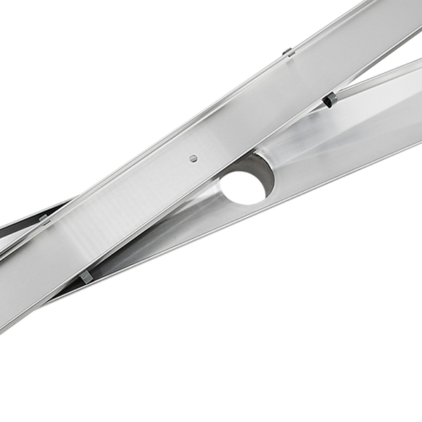 Della Francesca 800Mm Tile Insert Shower Bathroom Stainless Steel Grate Drain W/Centre Outlet Floor Waste Drain Grates