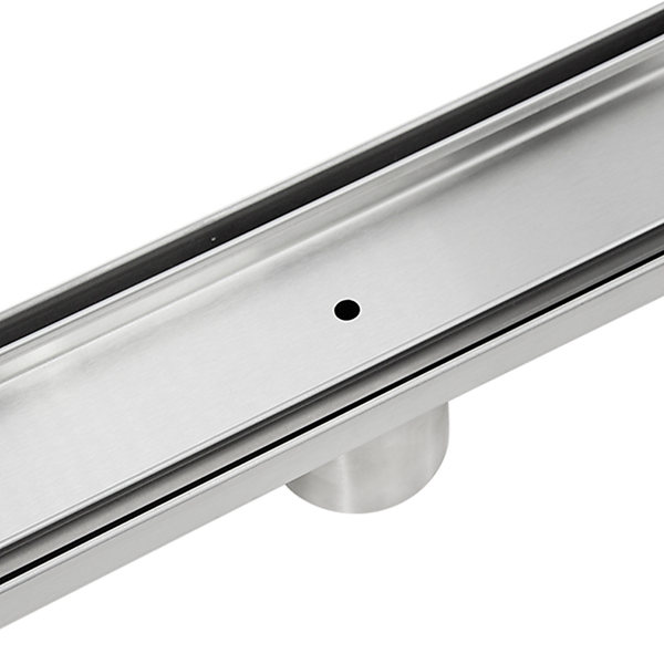 Della Francesca 800Mm Tile Insert Shower Bathroom Stainless Steel Grate Drain W/Centre Outlet Floor Waste Drain Grates