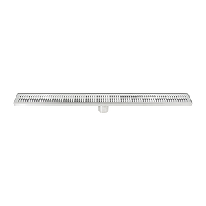 800Mm Bathroom Shower Stainless Steel Grate Drain W/Centre Outlet Floor Waste