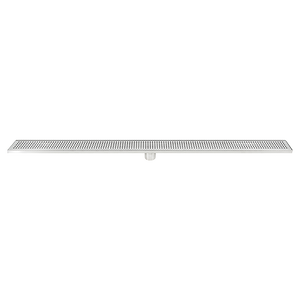 1200Mm Bathroom Shower Stainless Steel Grate Drain W/Centre Outlet Floor Waste Square Pattern