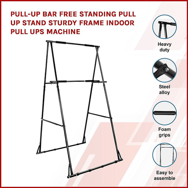 Randy & Travis Machinery Pull Up Bar Free Standing Sturdy Frame Indoor Ups Pull Up Bars