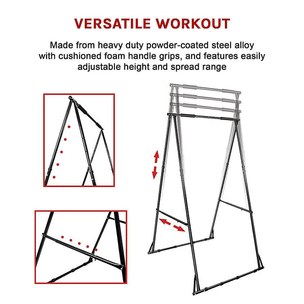 Randy & Travis Machinery Pull Up Bar Free Standing Sturdy Frame Indoor Ups Pull Up Bars