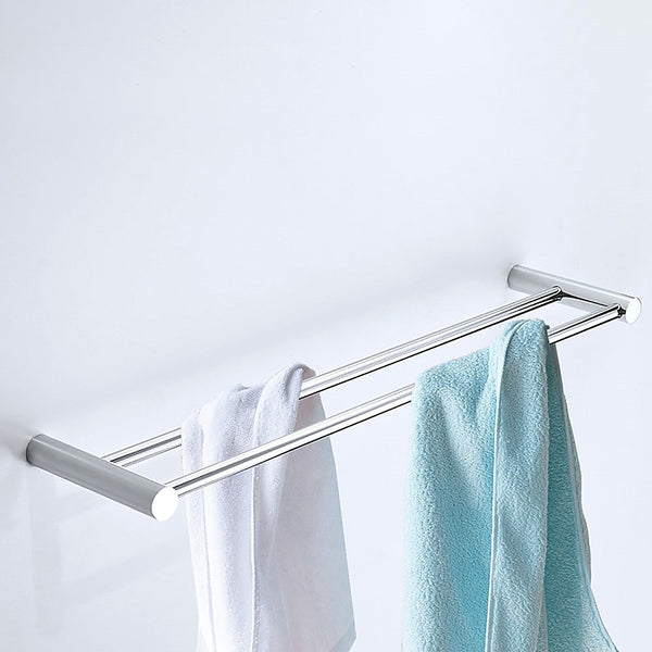 Double Towel Rail Grade 304 Stainless Steel 620Mm