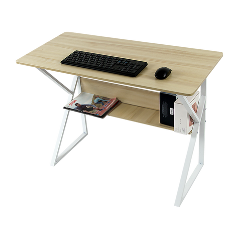 Randy & Travis Machinery Wood Metal Computer Desk With Shelf Home Office Furniture Home Office Desks