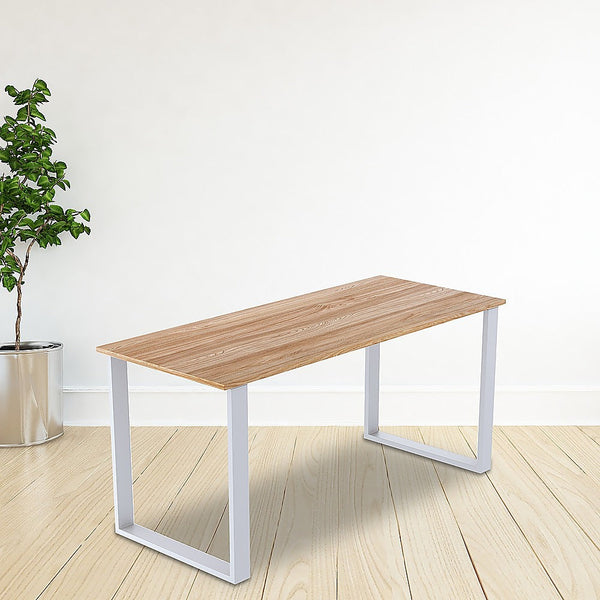Square-Shaped Table Bench Desk Legs Retro Industrial Design Fully Welded White