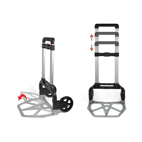 Randy & Travis Machinery 150Kg Portable Cart Folding Dolly Push Truck Hand Collapsible Luggage Trolley Trolleys