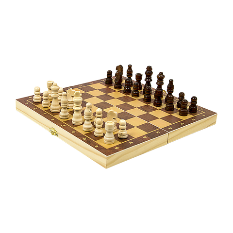 Chess Board Games Folding Large Wooden Chessboard Set Toy Gift