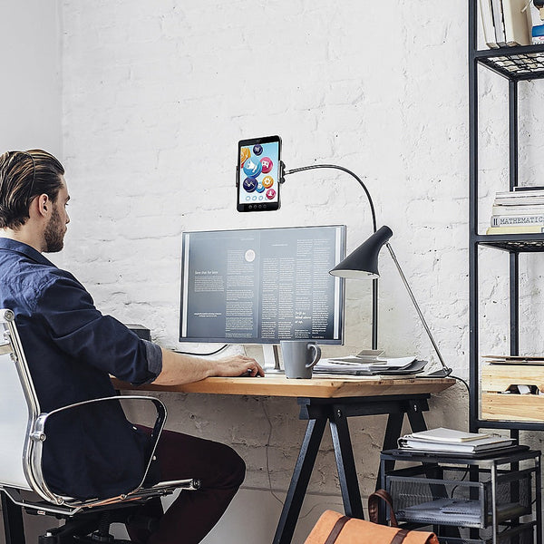 Randy & Travis Machinery Floor Stand Lazy Mount Holder Bracket For 4 9.5In Tablet Phone Mounts & Holders