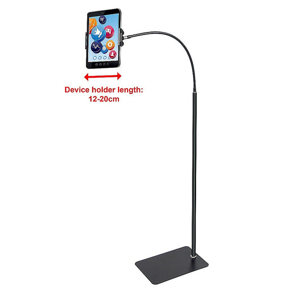 Adjustable Floor Stand Lazy Mount Holder Bracket For 4-9.5In Tablet Phone