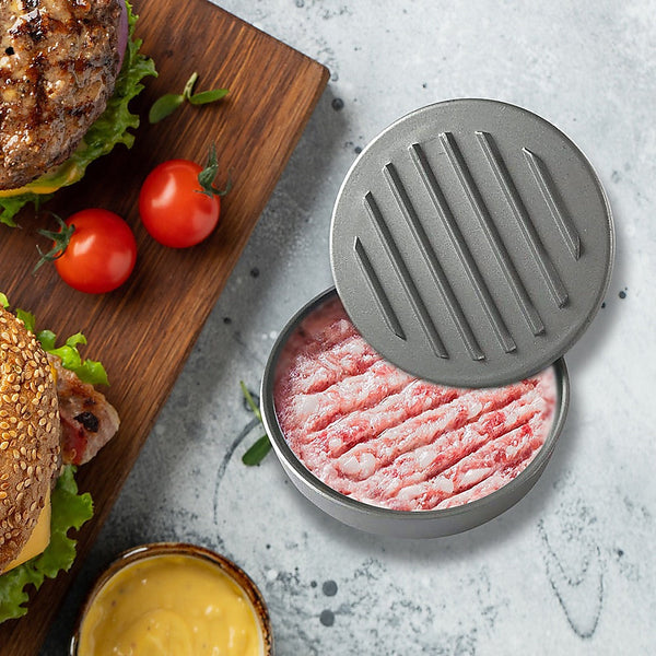 Large Round Hamburger Patty Maker Grill Press Burger Metal Mold Cooking Tools Burger Presses