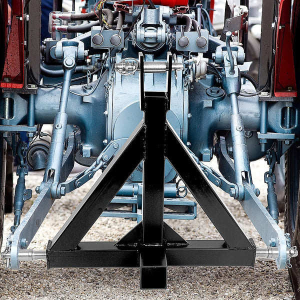 Randy & Travis Machinery Heavy Duty Steel 3 Point 2" Trailer Hitch Receiver Tow Drawbar For Cat 1 Tractor Tow Balls