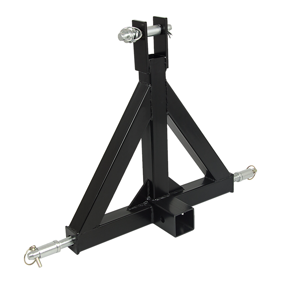 Randy & Travis Machinery Heavy Duty Steel 3 Point 2" Trailer Hitch Receiver Tow Drawbar For Cat 1 Tractor Tow Balls