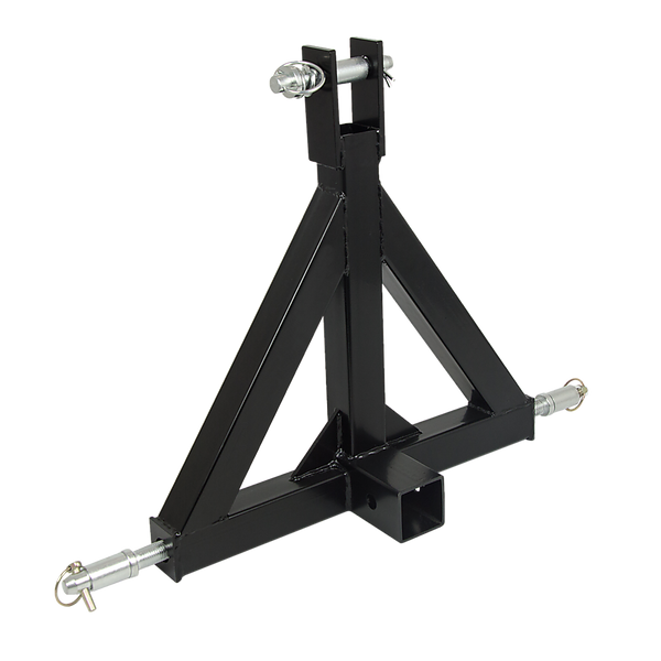 Randy & Travis Machinery Heavy Duty Steel 3 Point 2" Trailer Hitch Receiver Tow Drawbar For Cat 1 Tractor Tow Balls