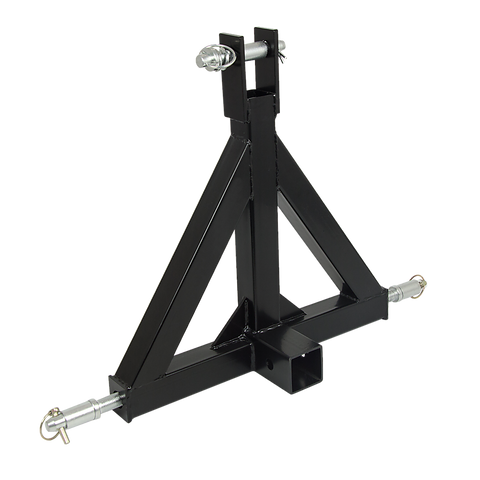 Randy & Travis Machinery Heavy Duty Steel 3 Point 2" Trailer Hitch Receiver Tow Drawbar For Cat 1 Tractor Tow Balls