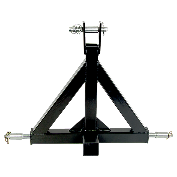 Randy & Travis Machinery Heavy Duty Steel 3 Point 2" Trailer Hitch Receiver Tow Drawbar For Cat 1 Tractor Tow Balls