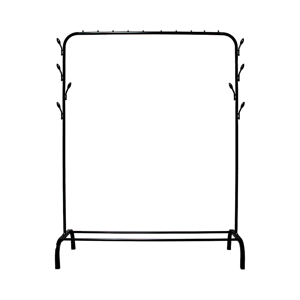 Palermo Closet Organizer Metal Garment Rack Portable Clothes Hanger Storage Shoes Black Hanging Closet Storage