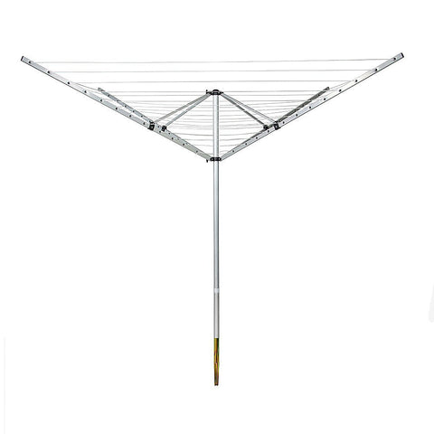 4 Arm Rotary Airer Outdoor Washing Line Clothes Dryer 50M Length