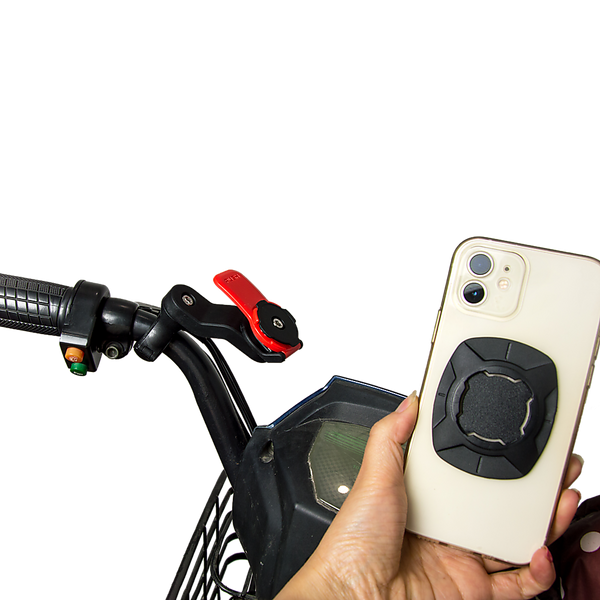 Phone Mount Lock For Motorcycle Bicycle Handlebar