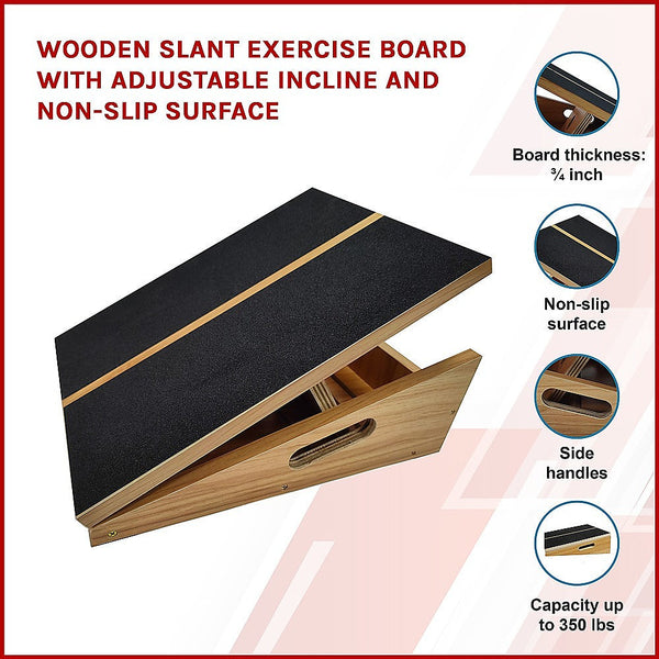 Randy & Travis Machinery Slant Exercise Board With Incline And Non Slip Surface Weights Benches