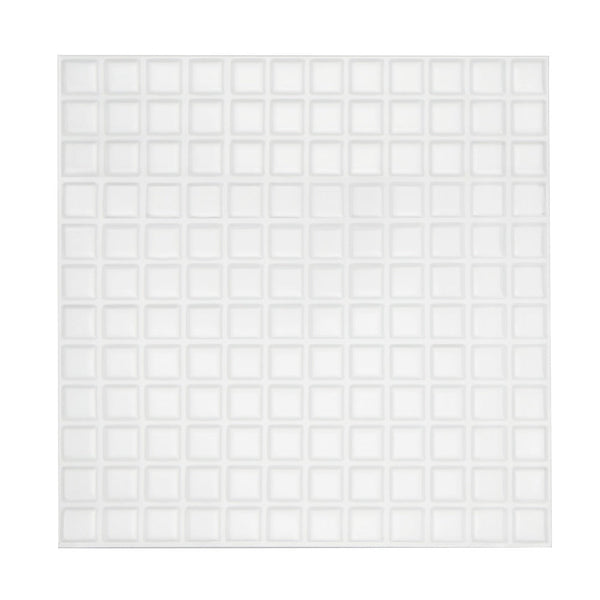 Tiles 3D Peel And Stick Wall Stereoscopic Crystal White 10 Sheets